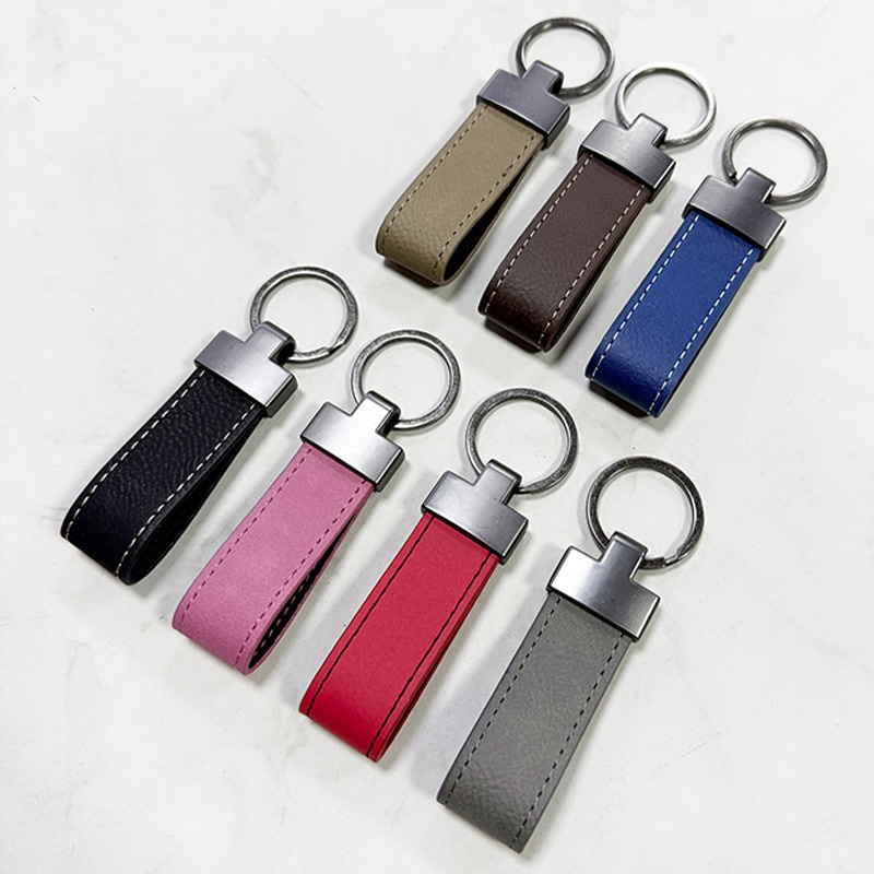 Gantungan Kunci Lanyard Kulit Buatan Laser