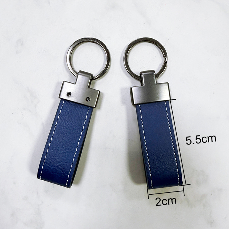Gantungan Kunci Lanyard Kulit Buatan Laser