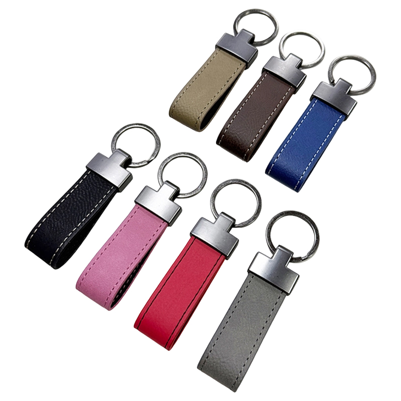 Gantungan Kunci Lanyard Kulit Buatan Laser
