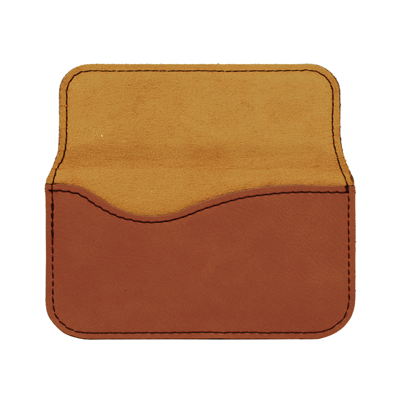 Tempat Kartu Nama Fleksibel Kulit Buatan Laser