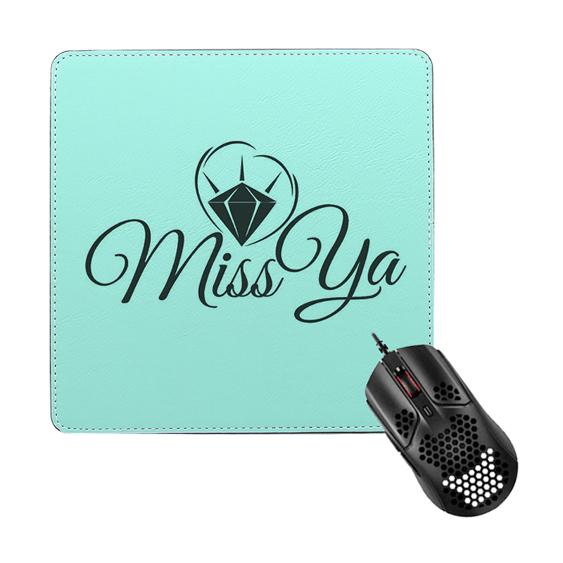 Alas Mouse Kotak Kulit Buatan Laser 20*20cm