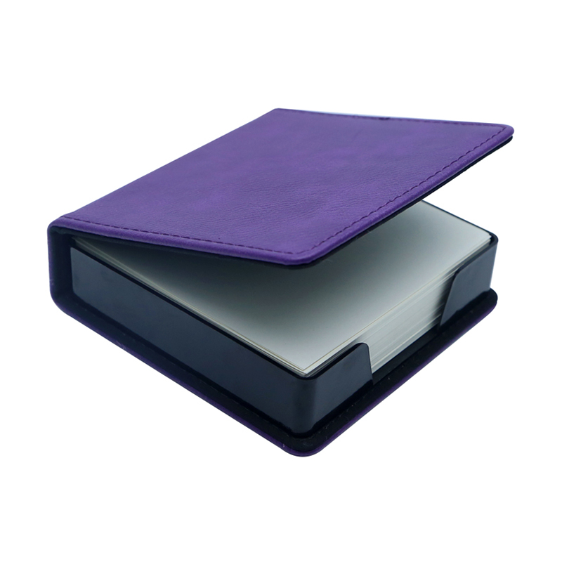 Tempat Notepad Persegi Kulit Buatan yang Dapat Dilaser