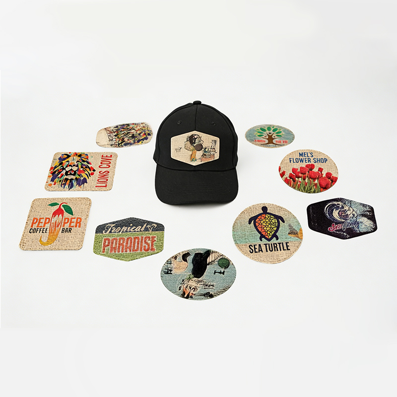 Tambalan Goni Bulat 3' yang Dapat Disublimatkan dengan Perekat