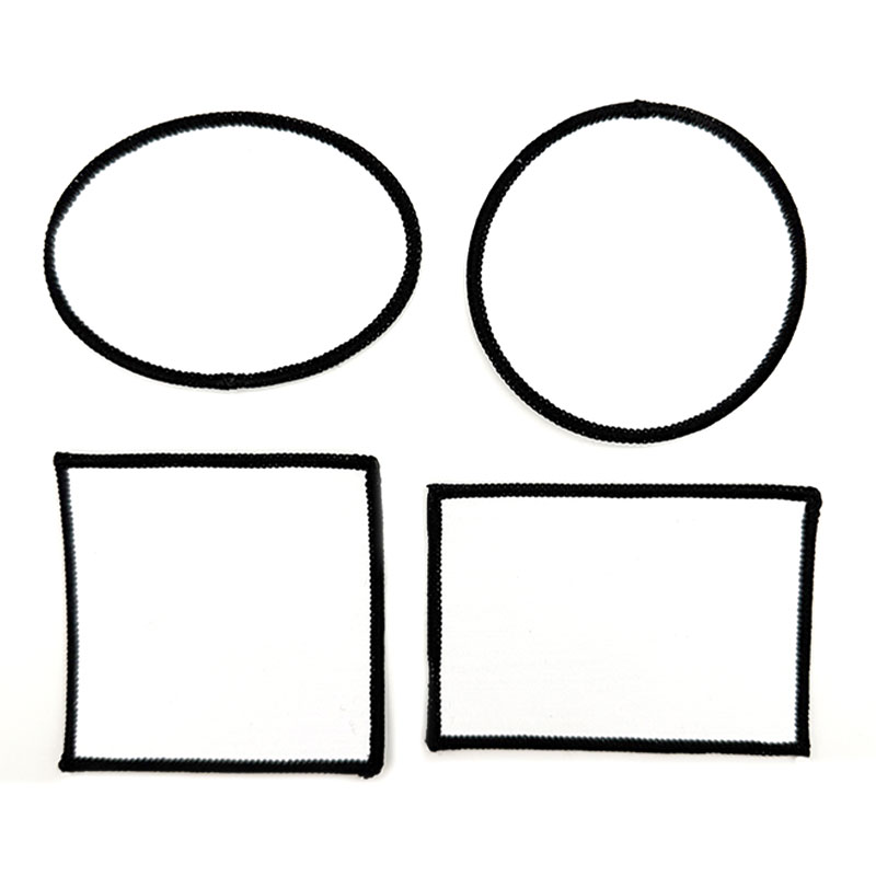 3 1/2' x 2 1/2' Patch Merrow Kain Sublimasi Persegi Panjang dengan Perekat 3 1/2' x 2 1/2' Patch Merrow Kain Sublimasi Persegi Panjang dengan Perekat