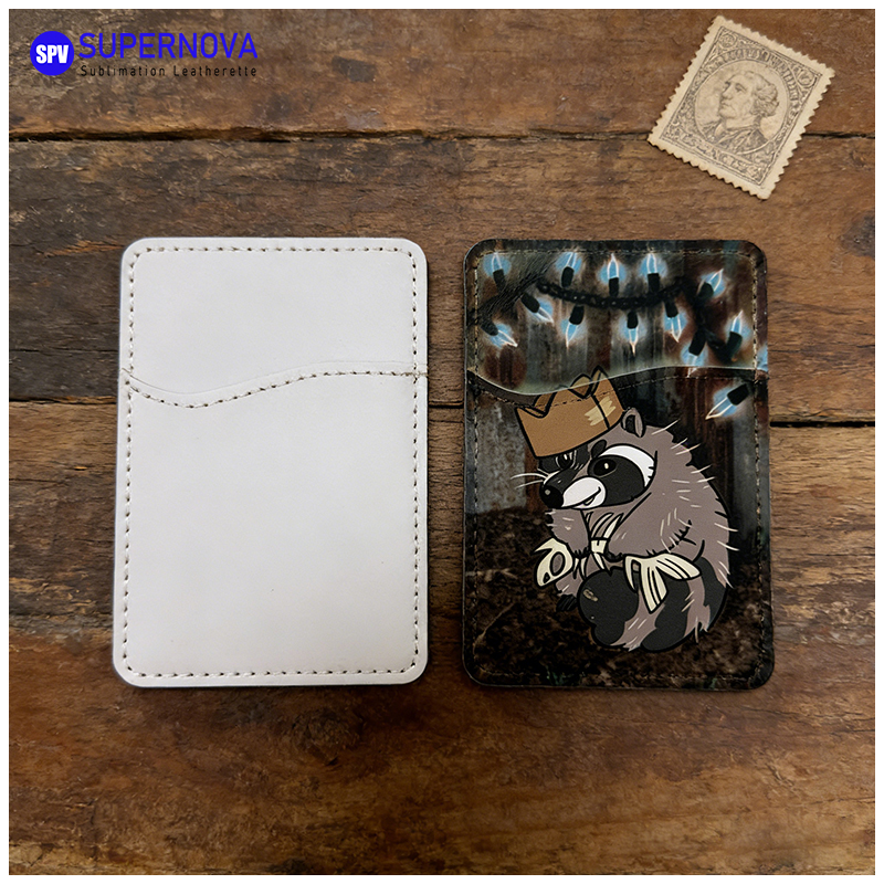 Tempat Kartu Telepon Kulit Buatan Sublimasi dengan Magnet