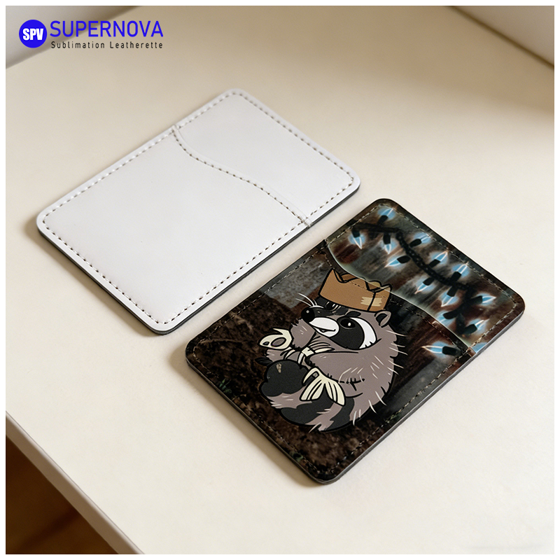 Tempat Kartu Telepon Kulit Buatan Sublimasi dengan Magnet