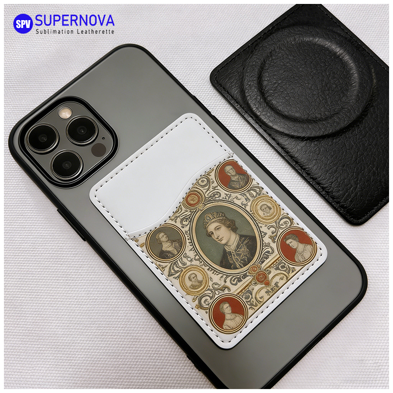 Tempat Kartu Telepon Kulit Buatan Sublimasi dengan Magnet