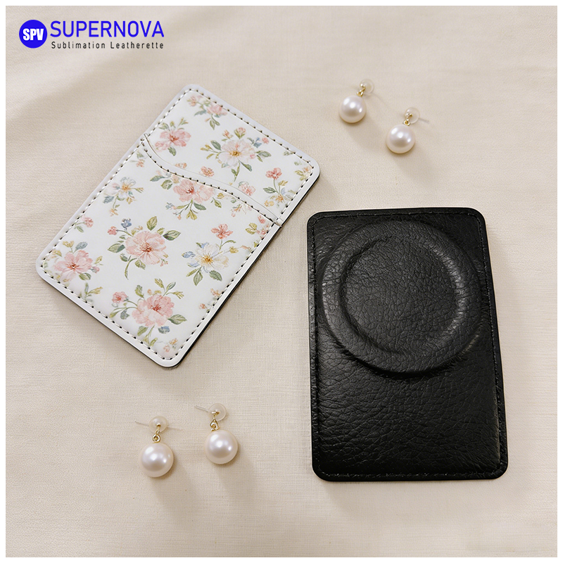 Tempat Kartu Telepon Kulit Buatan Sublimasi dengan Magnet