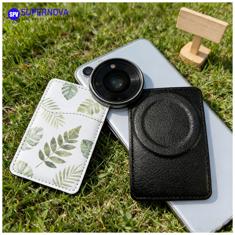 Tempat Kartu Telepon Kulit Buatan Sublimasi dengan Magnet