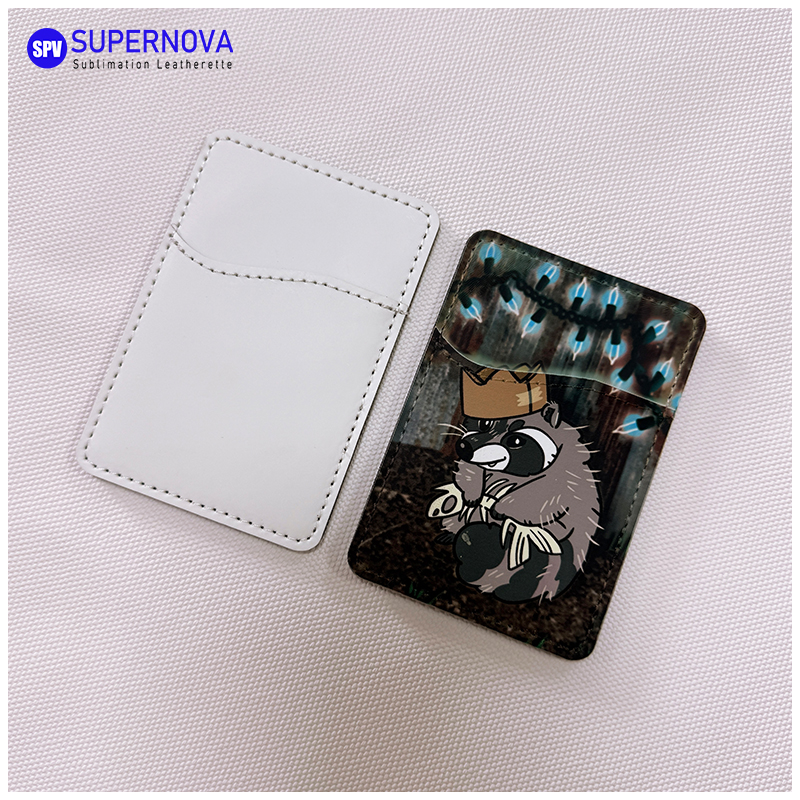 Tempat Kartu Telepon Kulit Buatan Sublimasi dengan Magnet