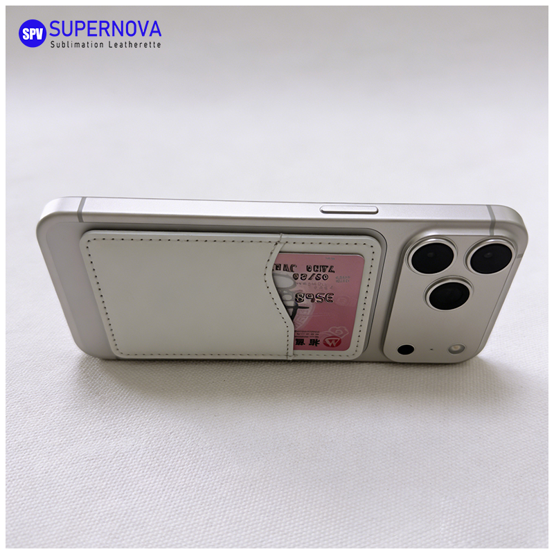 Tempat Kartu Telepon Kulit Buatan Sublimasi dengan Magnet