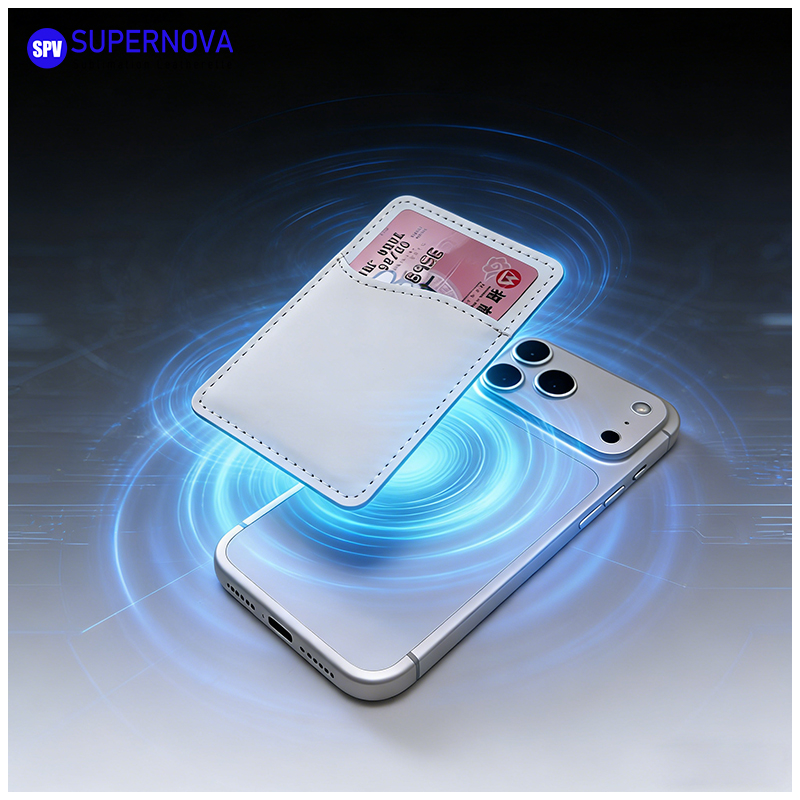 Tempat Kartu Telepon Kulit Buatan Sublimasi dengan Magnet