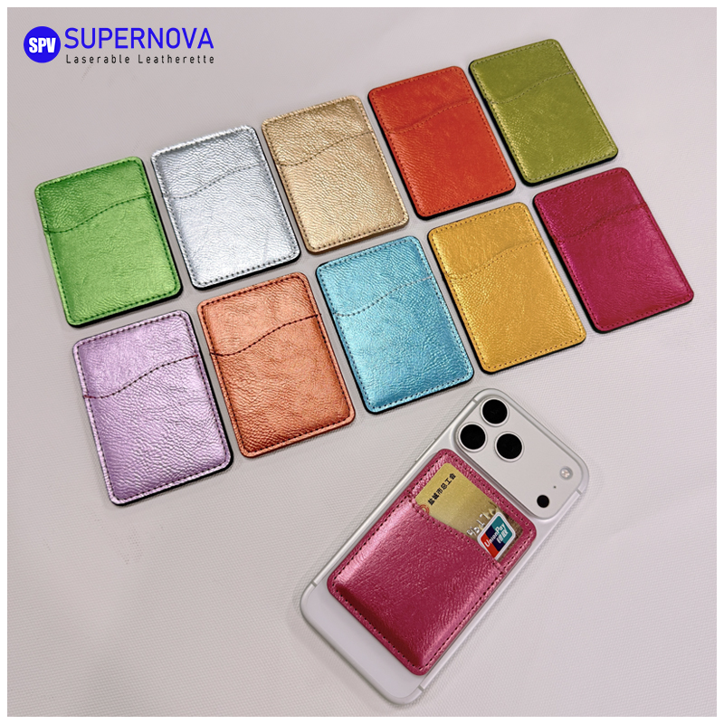 Tempat Kartu Telepon Kulit Buatan Laser dengan Magnet