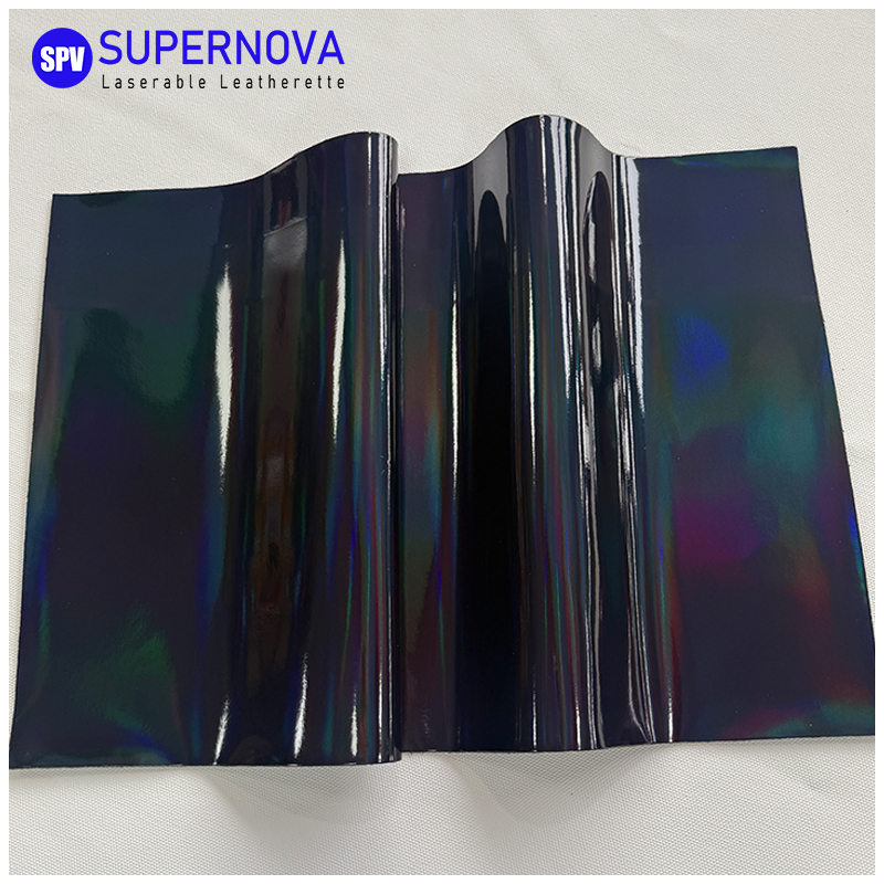 Lembar Kulit Buatan Laser Holografik dengan perekat/tanpa perekat