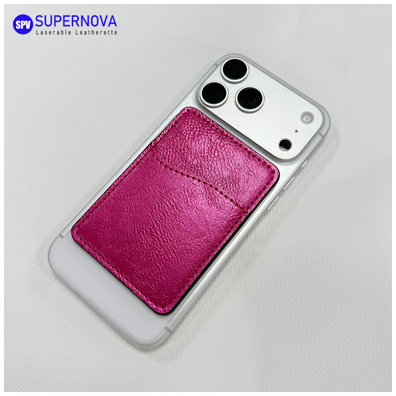 Tempat Kartu Telepon Kulit Buatan Laser dengan Magnet