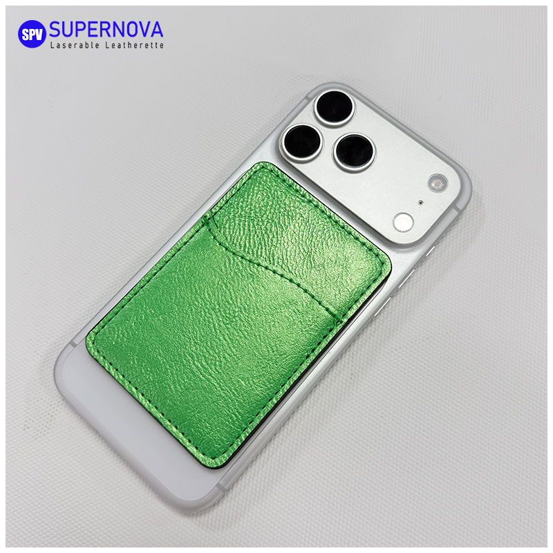 Tempat Kartu Telepon Kulit Buatan Laser dengan Magnet