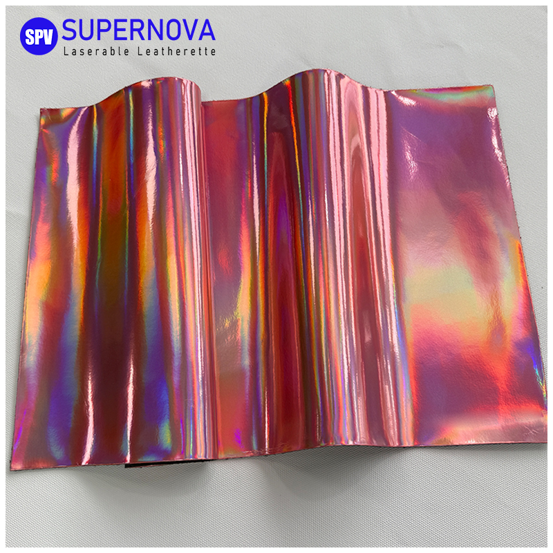 Lembar Kulit Buatan Laser Holografik dengan perekat/tanpa perekat