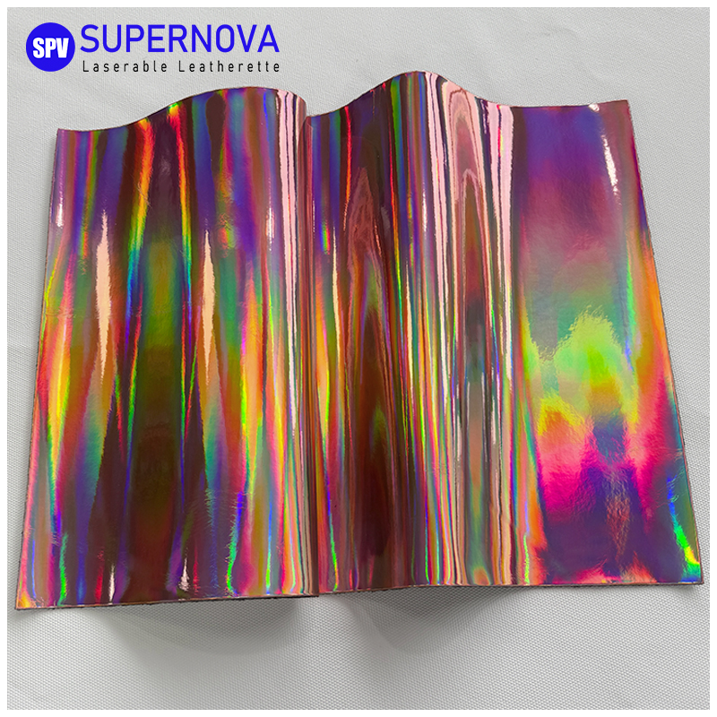 Lembar Kulit Buatan Laser Holografik dengan perekat/tanpa perekat