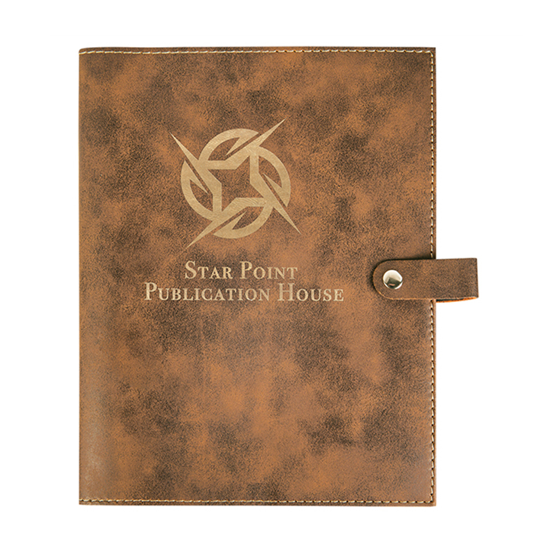 Sampul Buku Kulit Buatan dengan Penutupan Snap