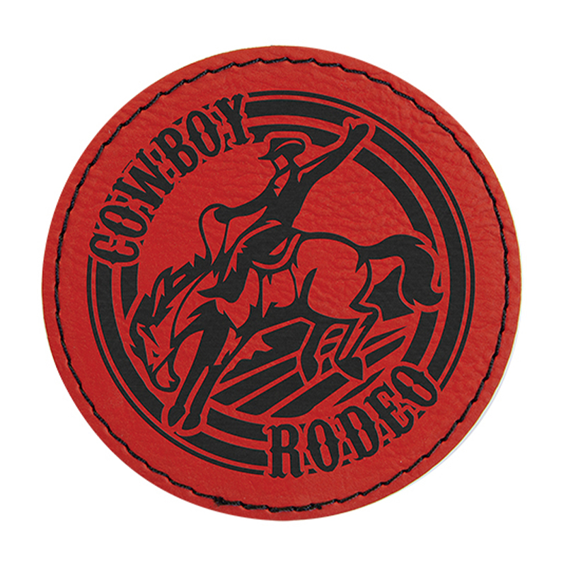 3' Round Leatherette Patches