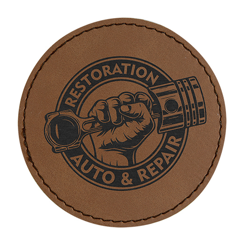3' Round Leatherette Patches