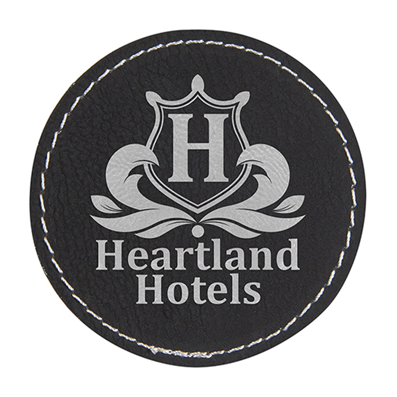 3' Round Leatherette Patches