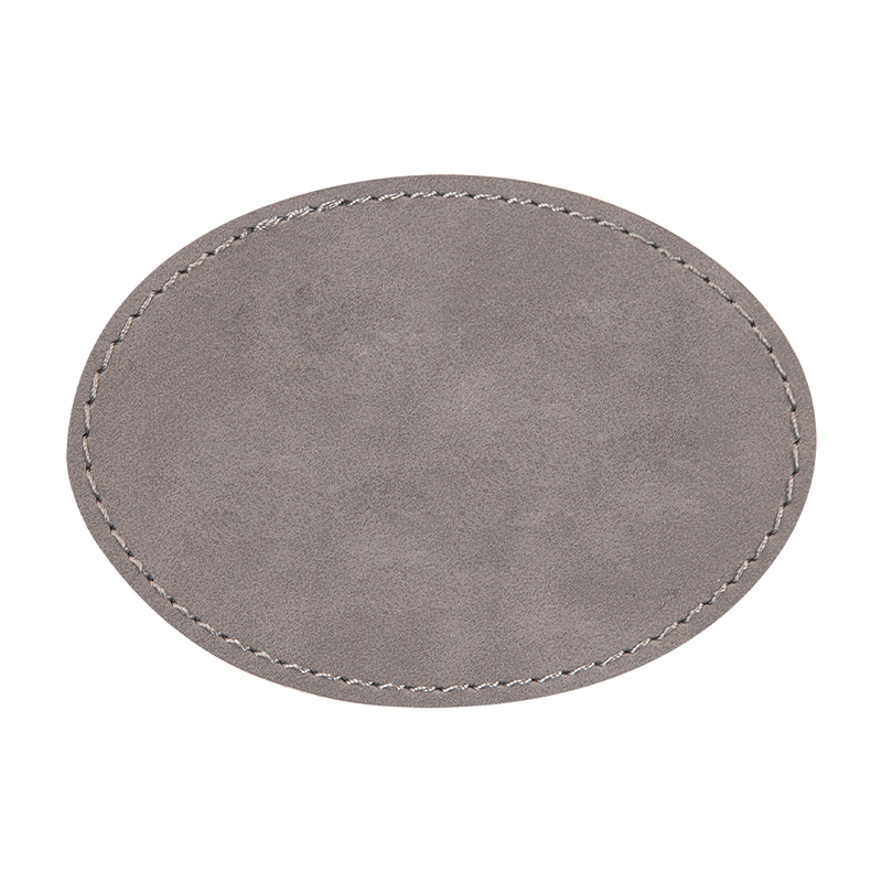 3 1/2' x 2 1/2' Tambalan Kulit Buatan Oval