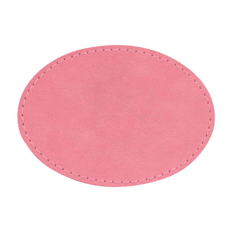 3 1/2' x 2 1/2' Tambalan Kulit Buatan Oval