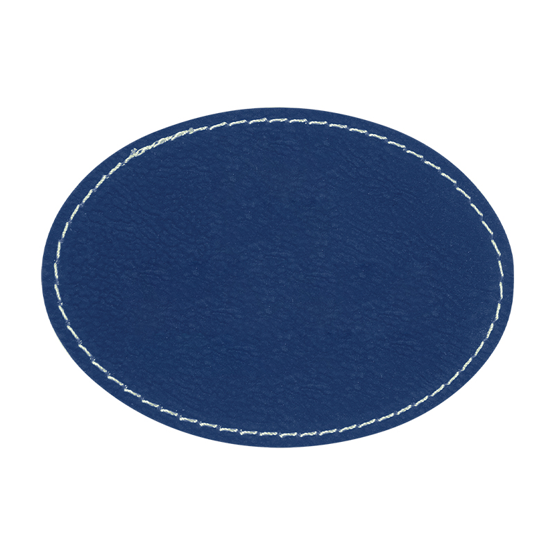 3 1/2' x 2 1/2' Tambalan Kulit Buatan Oval