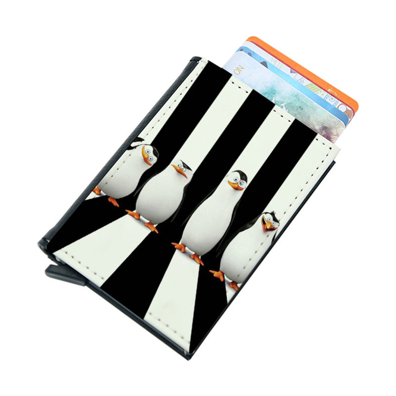 Kotak Pop-up Dompet Kulit Buatan Sublimasi Pria