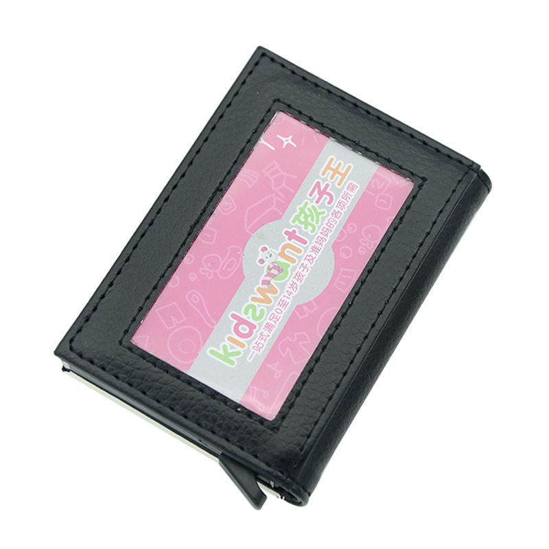 Kotak Pop-up Dompet Kulit Buatan Sublimasi Pria