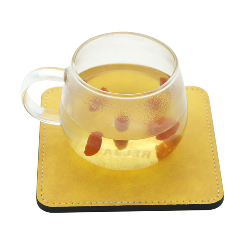 Tatakan Mug Kulit PU Sublimasi -Persegi
