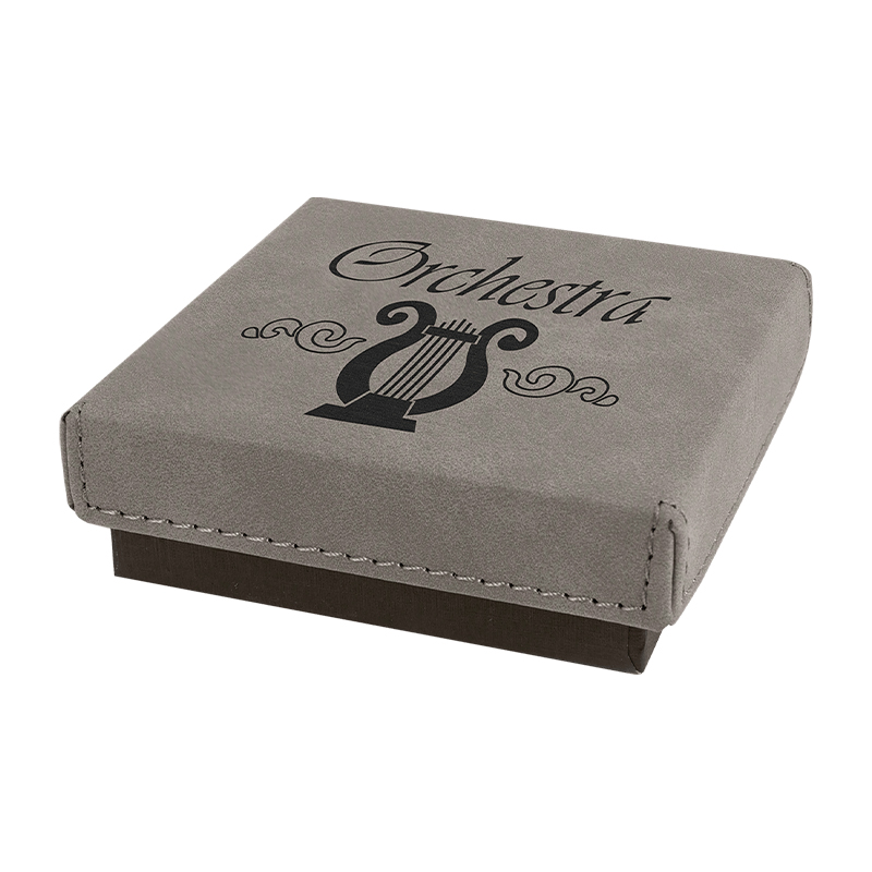 Kotak Hadiah 11 3/4' x 7 3/4' dengan Tutup Kulit Buatan yang Dapat Dilas