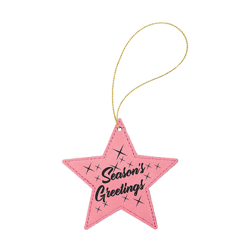 Ornamen Bintang Kulit Buatan yang Dapat Dilaser