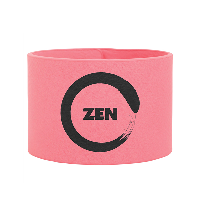8 1/2' x 3/4' Gelang Manset Kulit Buatan Laser