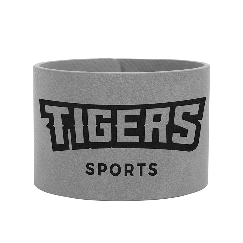 Gelang Manset Kulit Buatan Laser 9 1/2' x 1'.