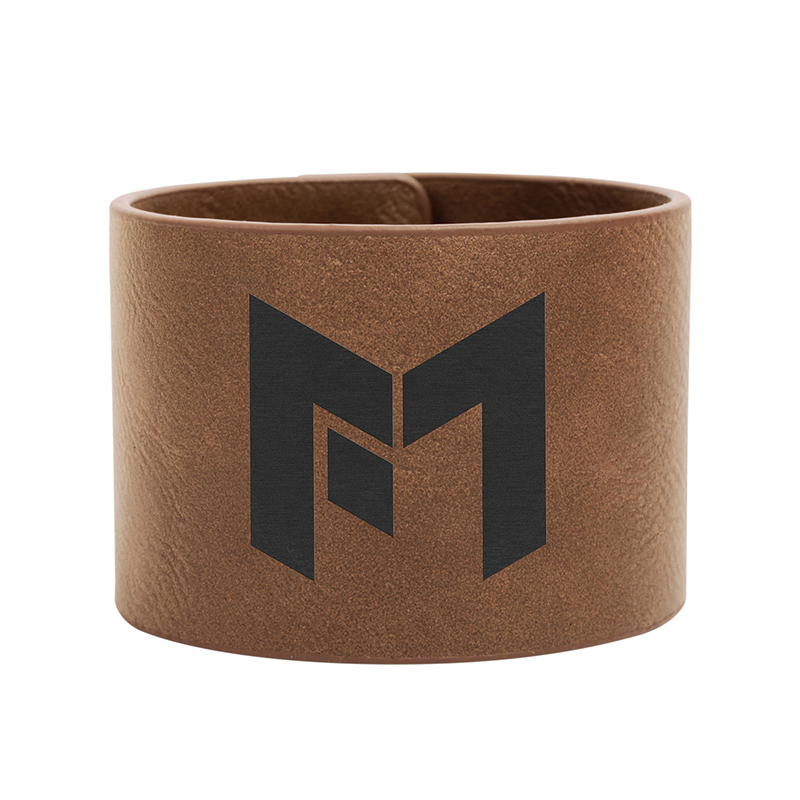 Gelang Manset Kulit Buatan Laser 9 1/2' x 1'.