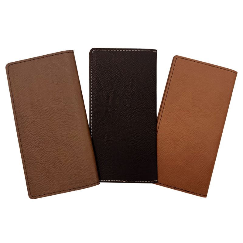 Sampul Buku Cek Kulit Buatan yang Dapat Dilaser