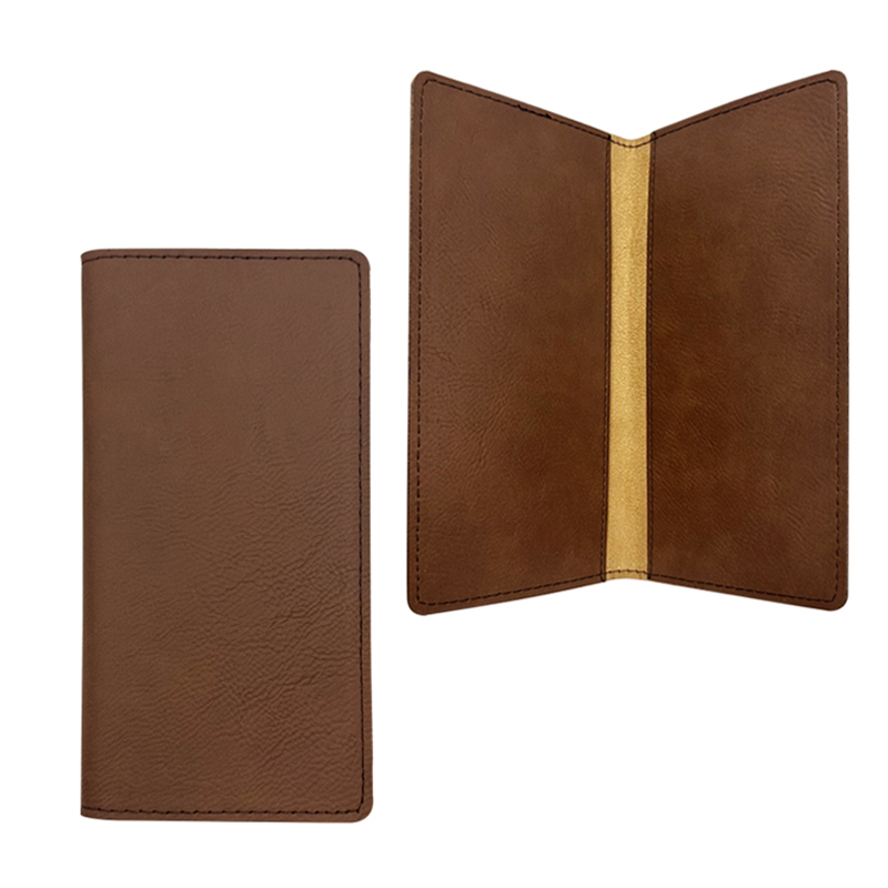 Sampul Buku Cek Kulit Buatan yang Dapat Dilaser