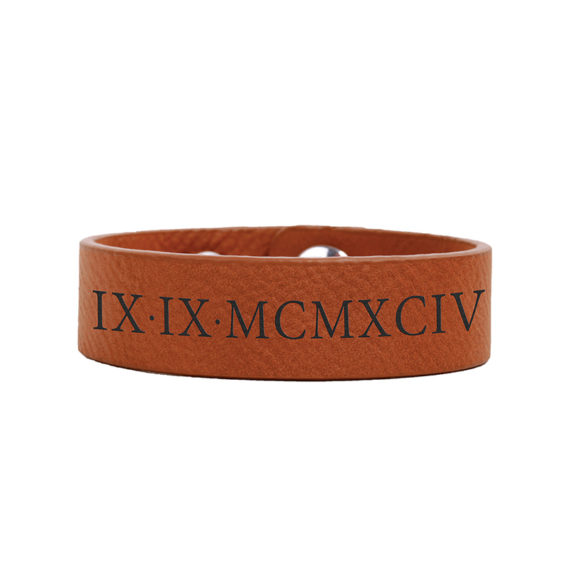 Gelang Manset Kulit Buatan yang Dapat Dilaser 9 1/2' x 2'. Gelang Manset Kulit Buatan yang Dapat Dilaser 9 1/2' x 2'.