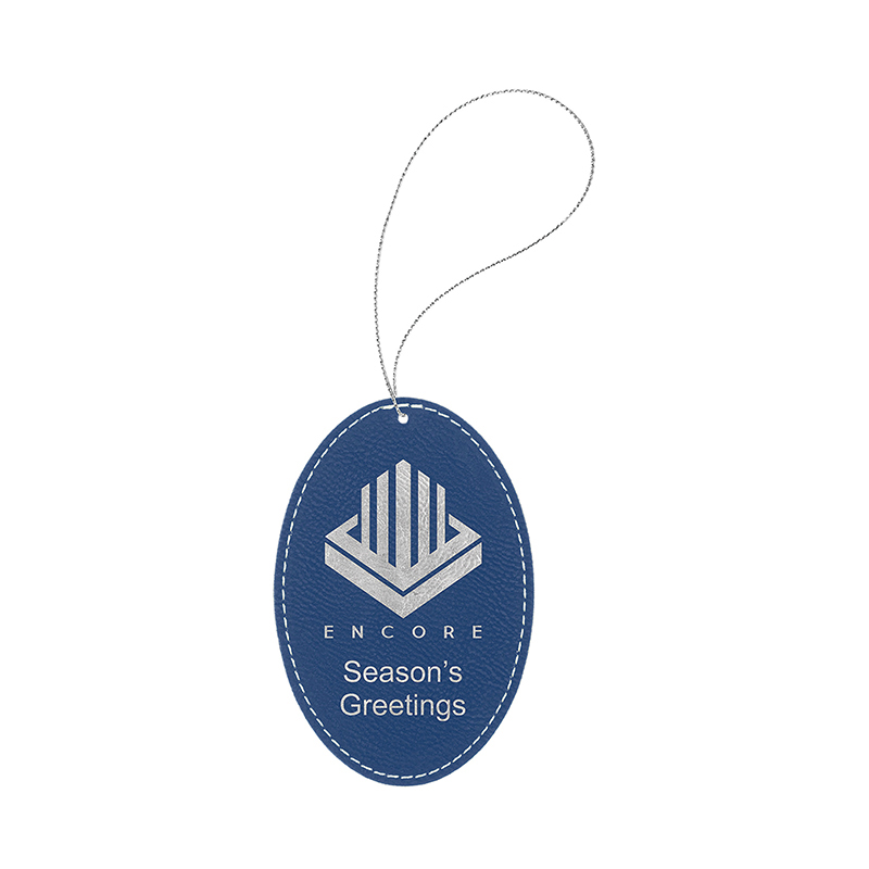 Ornamen Oval Kulit Buatan yang Dapat Dilaser