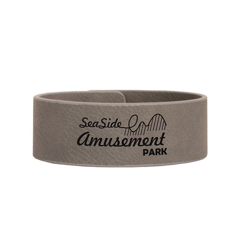 Gelang Manset Kulit Buatan Laser 9 1/2' x 1'.