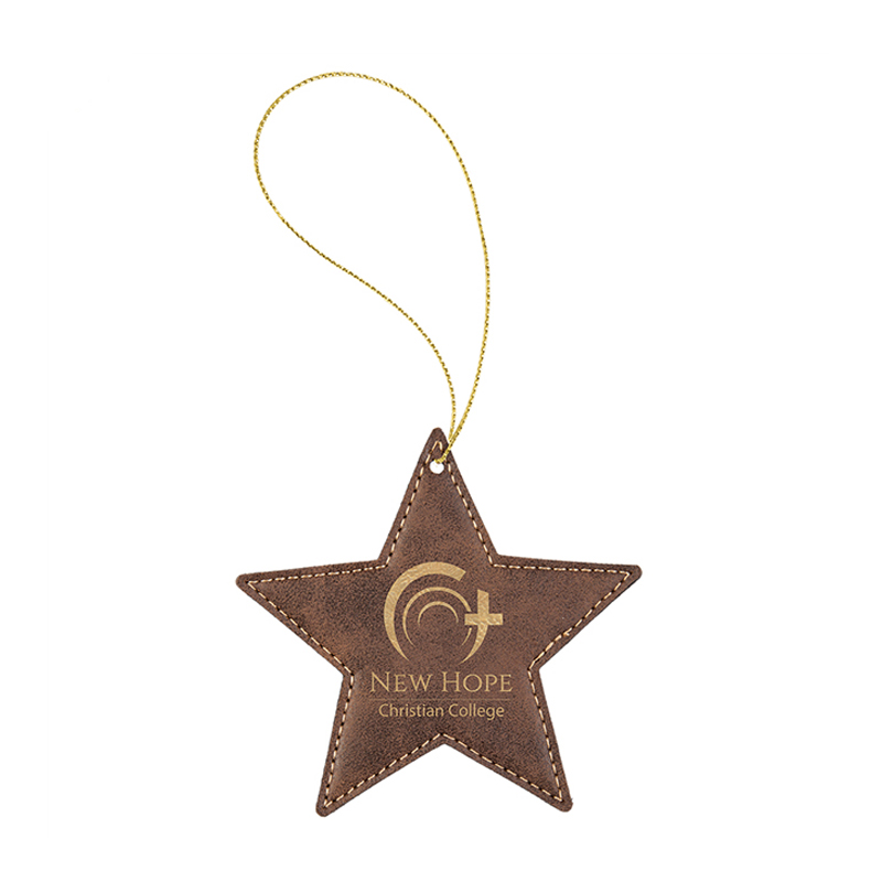 Ornamen Bintang Kulit Buatan yang Dapat Dilaser