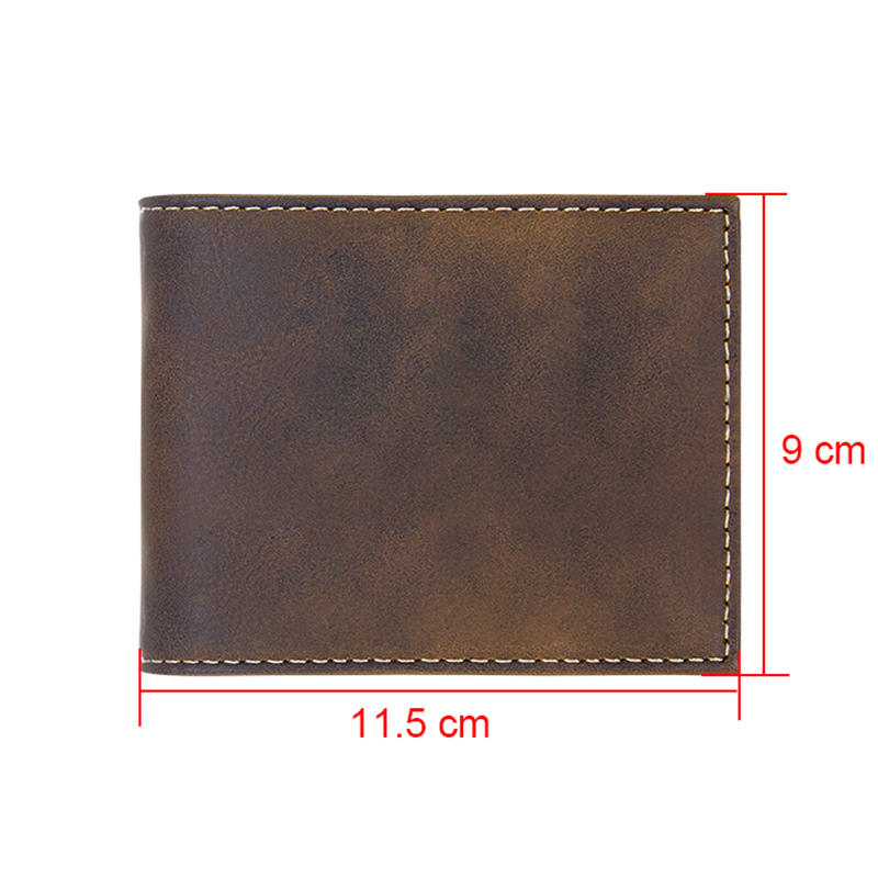 Dompet Lipat Dua Kulit Buatan Laser dengan Tampilan ID Flip Dompet Lipat Dua Kulit Buatan Laser dengan Tampilan ID Flip