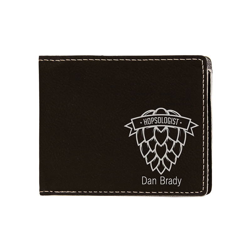 Dompet Bifold Kulit Buatan Laser