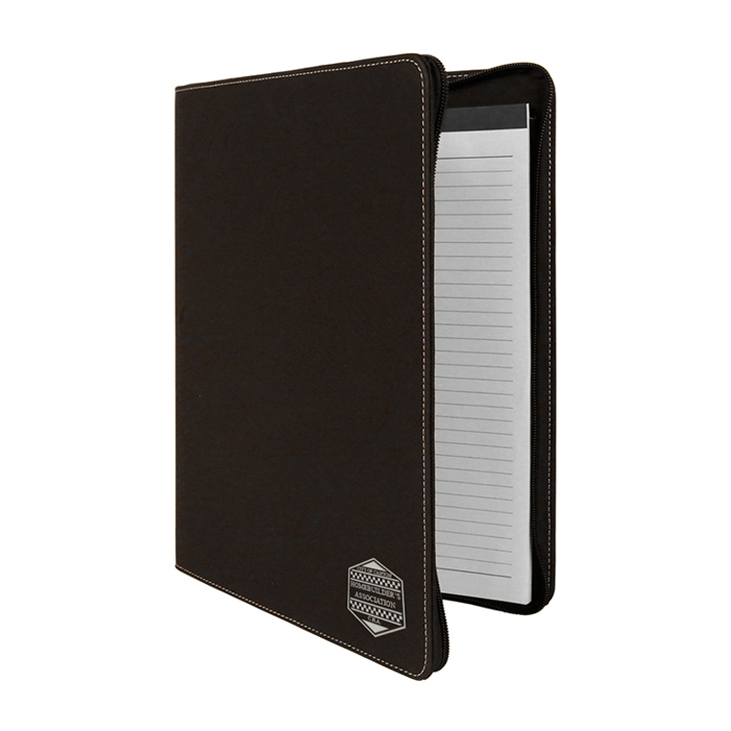 Portofolio Kulit Buatan 9 1/2' × 12' dengan ritsleting