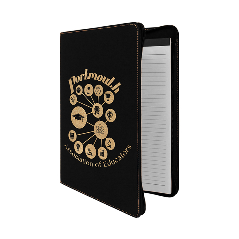 Portofolio Kulit Buatan 9 1/2' × 12' dengan ritsleting