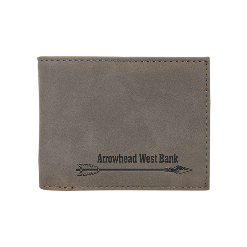 Dompet Lipat Dua Kulit Buatan Laser dengan Tampilan ID Flip Dompet Lipat Dua Kulit Buatan Laser dengan Tampilan ID Flip