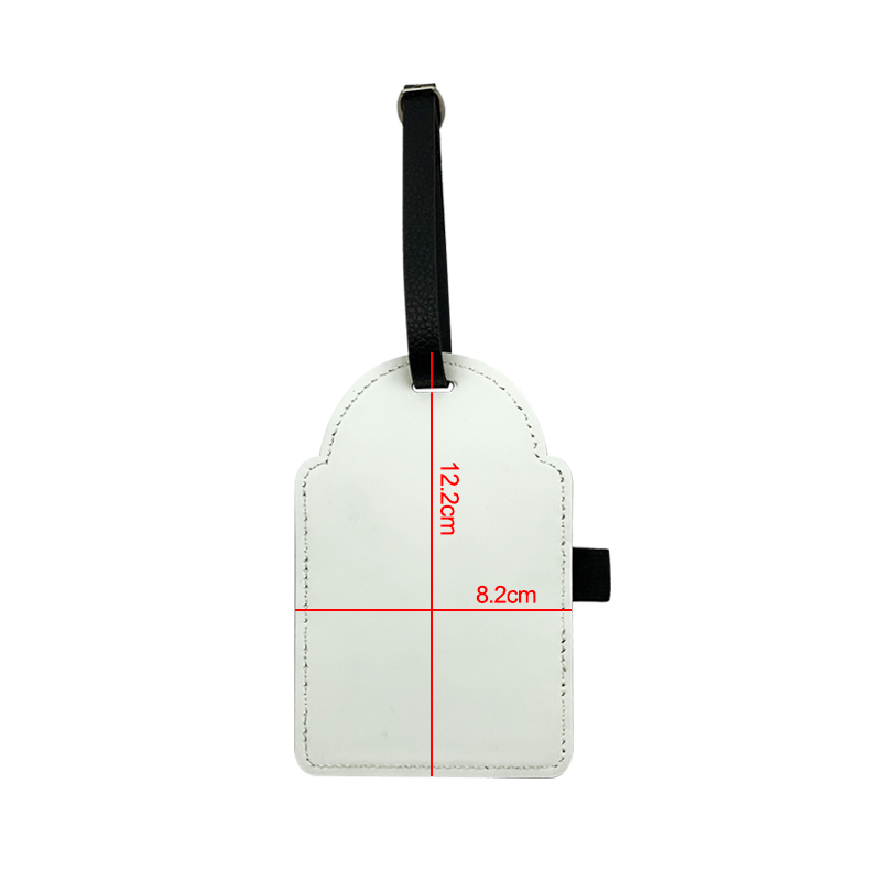 Tag Tas Golf Kulit Buatan Sublimasi dengan 3 Tee Kayu Tag Tas Golf Kulit Buatan Sublimasi dengan 3 Tee Kayu
