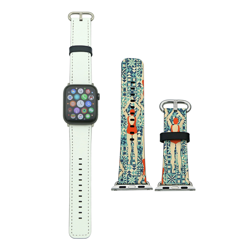 Tali Jam Tangan Apple Kulit PU Sublimasi untuk Seri 1/2/3-38mm